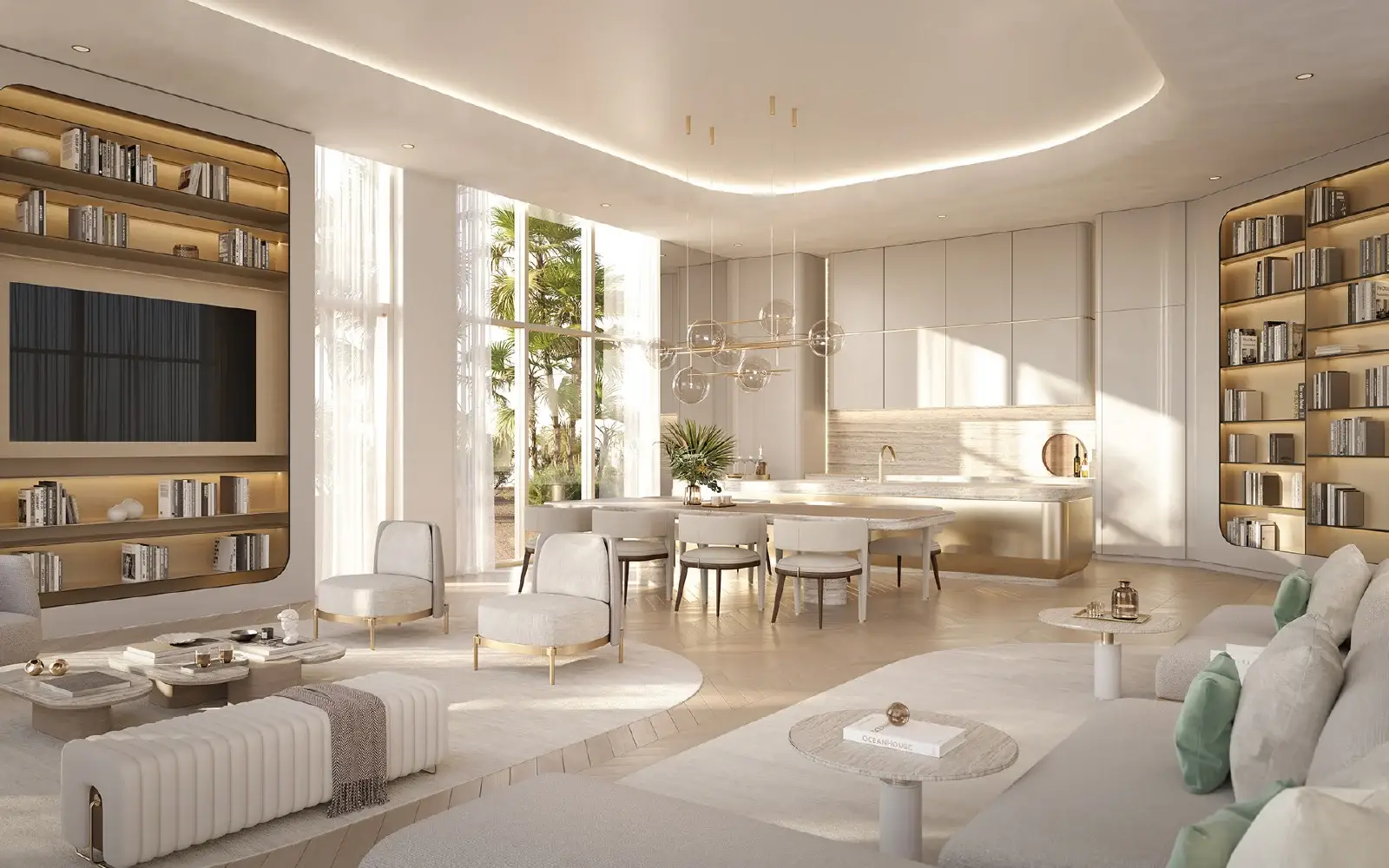Ocean House Surfside residents’ Club Room rendering